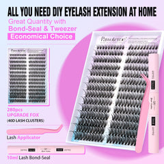 Pawotence cat-eye lash extensions style highlights dramatic, curled evening look