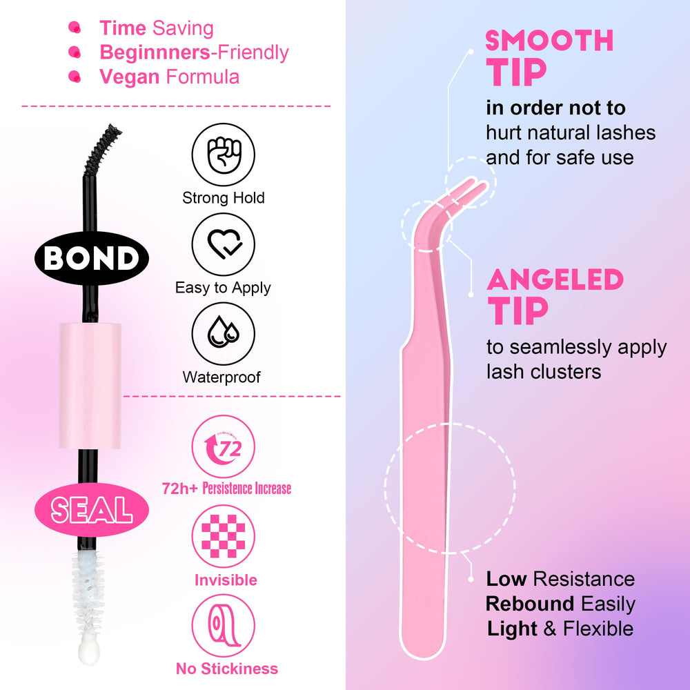 Pawotence-diy-lash-styles-variation enables different looks for day or night.