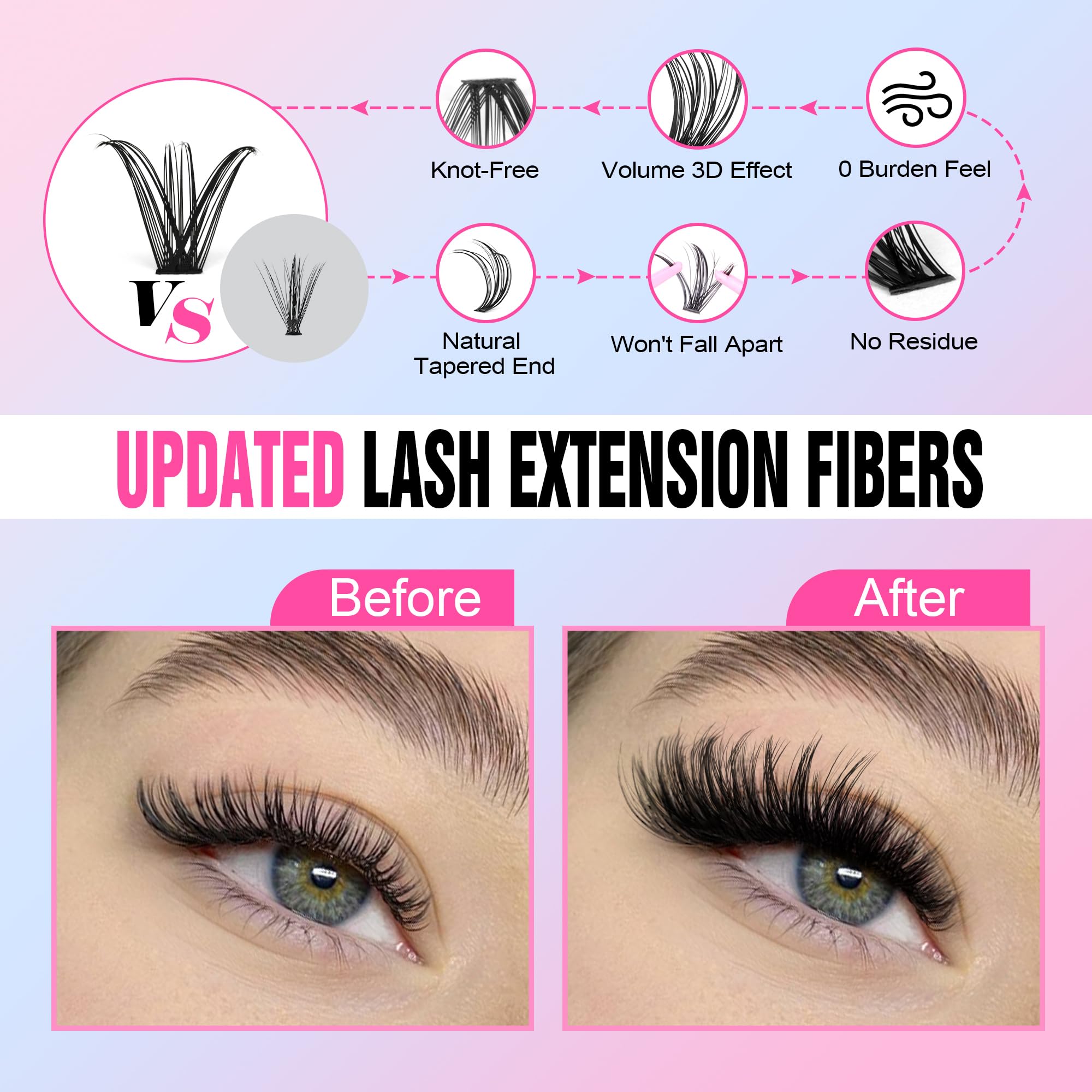 Pawotence lash-applicator-tweezers enabling precise, clean cluster placement.