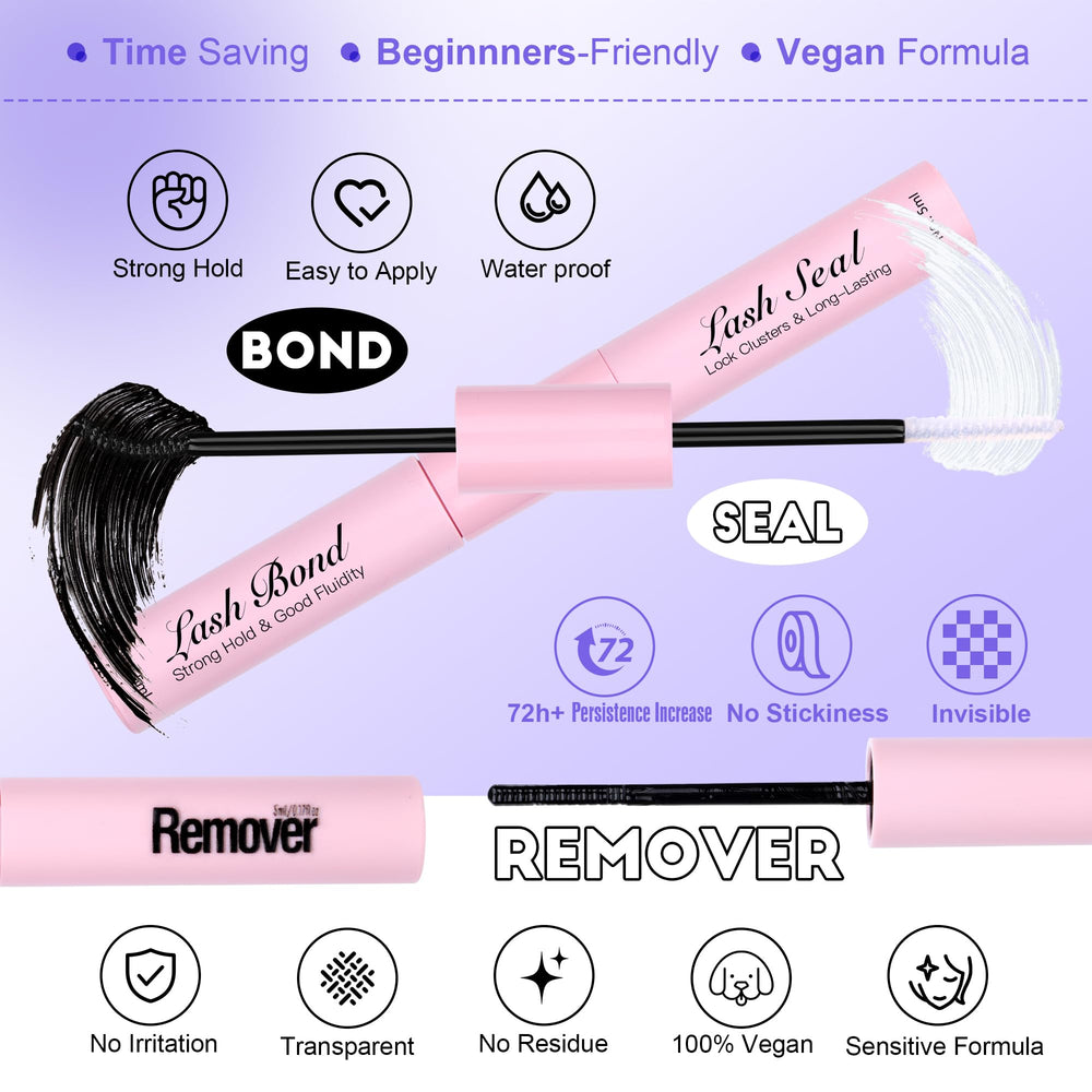 Pawotence Lash Applicator Tweezers ease precise placement.