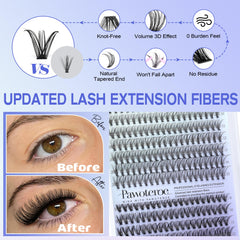 Pawotence lash applicator tweezers for precise cluster placement