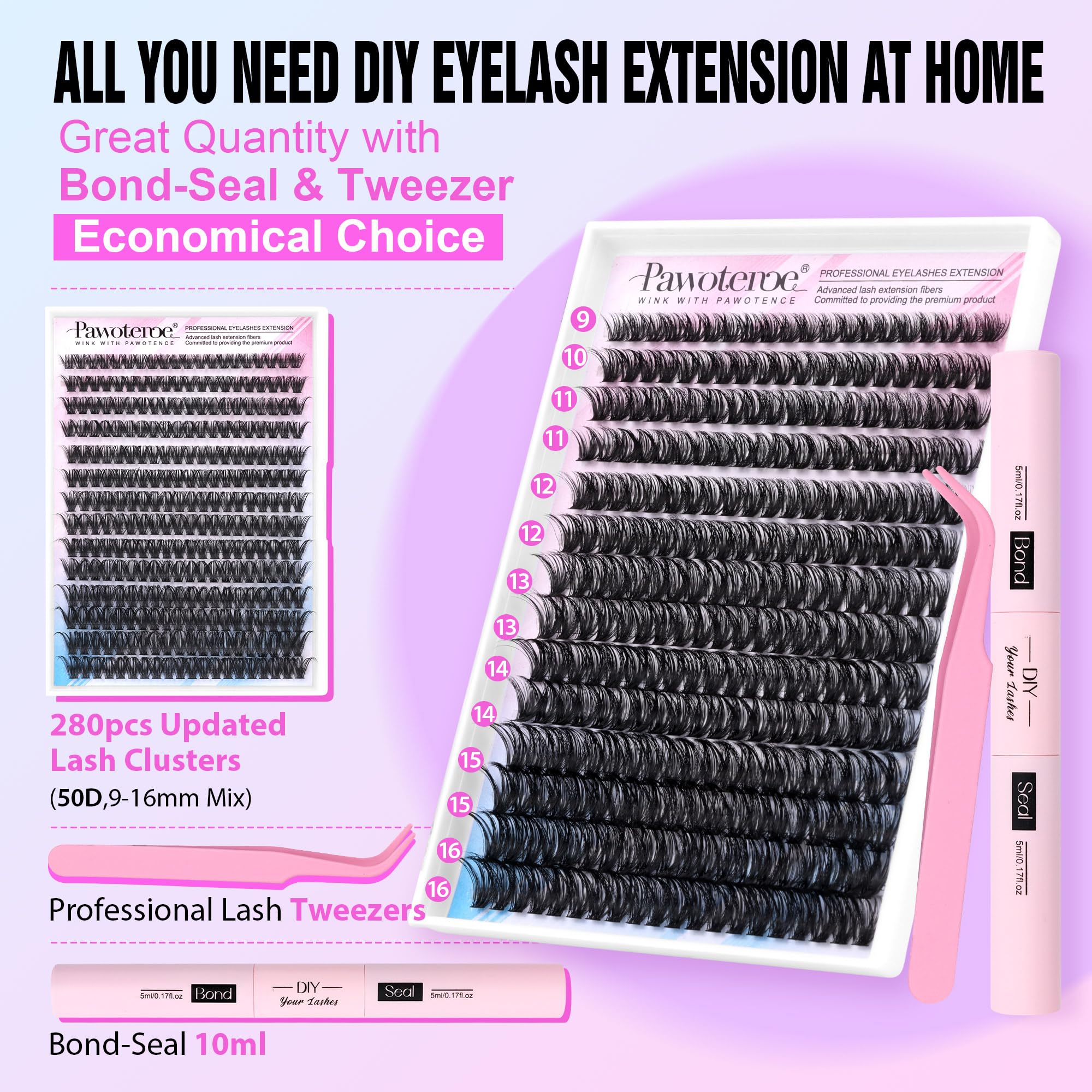 Pawotence lash-bond-and-seal bottle supports lasting hold for date night