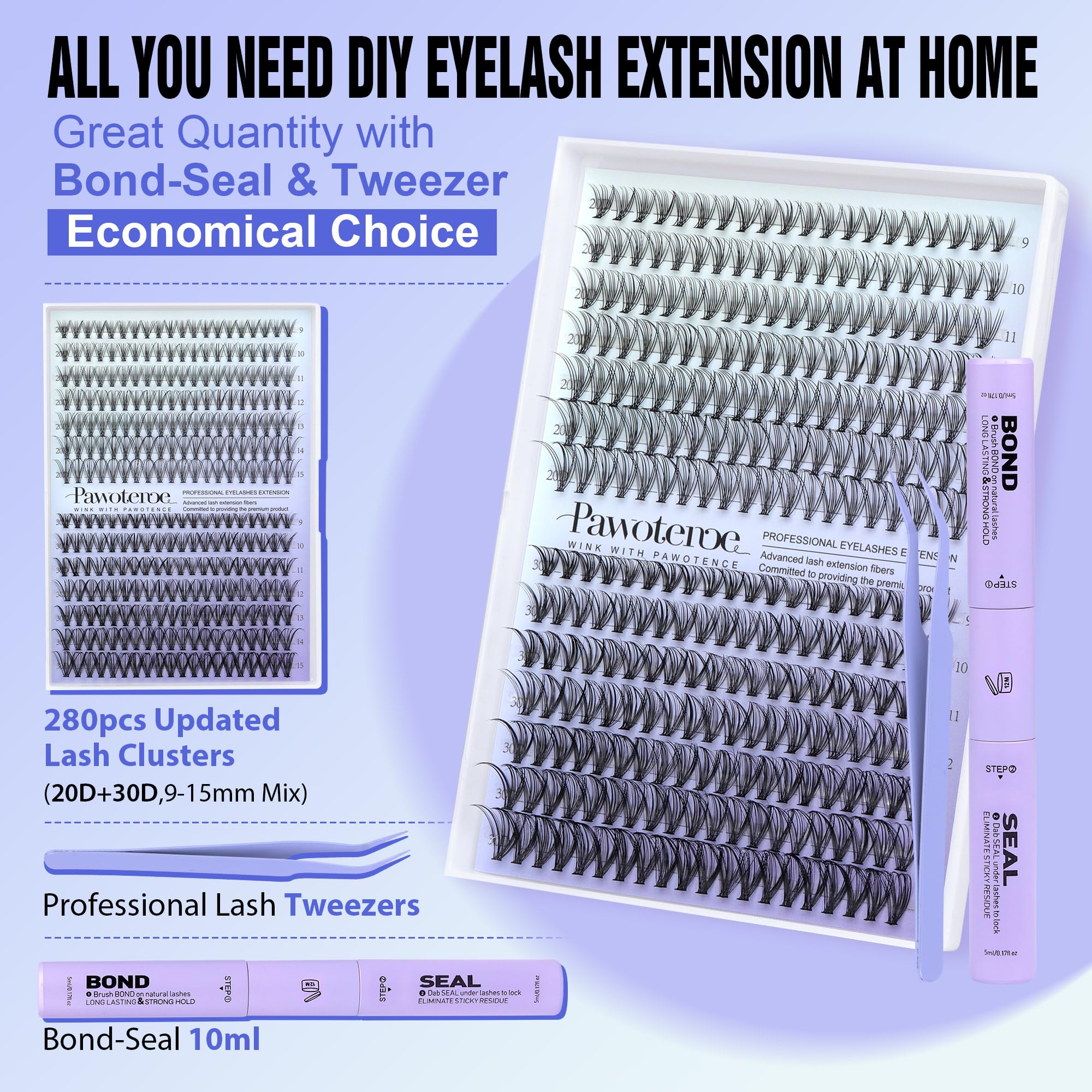 Pawotence 20D/30D clusters highlight updated fibers for natural fullness