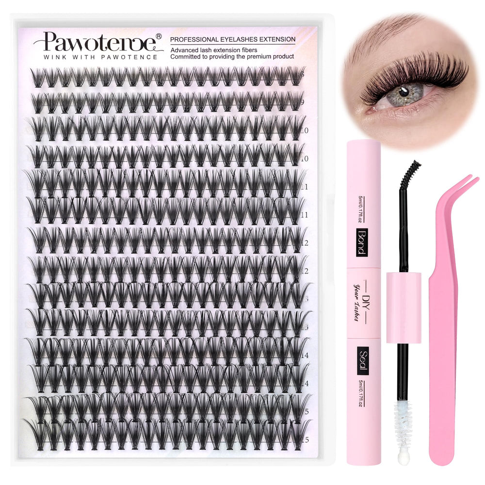 Pawotence lash extension kit 280pcs for natural DIY lash enhancements