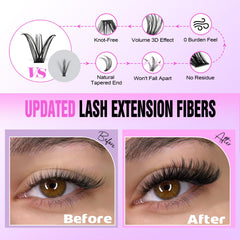 Pawotence lash applicator tweezers close-up enabling precise cluster placement