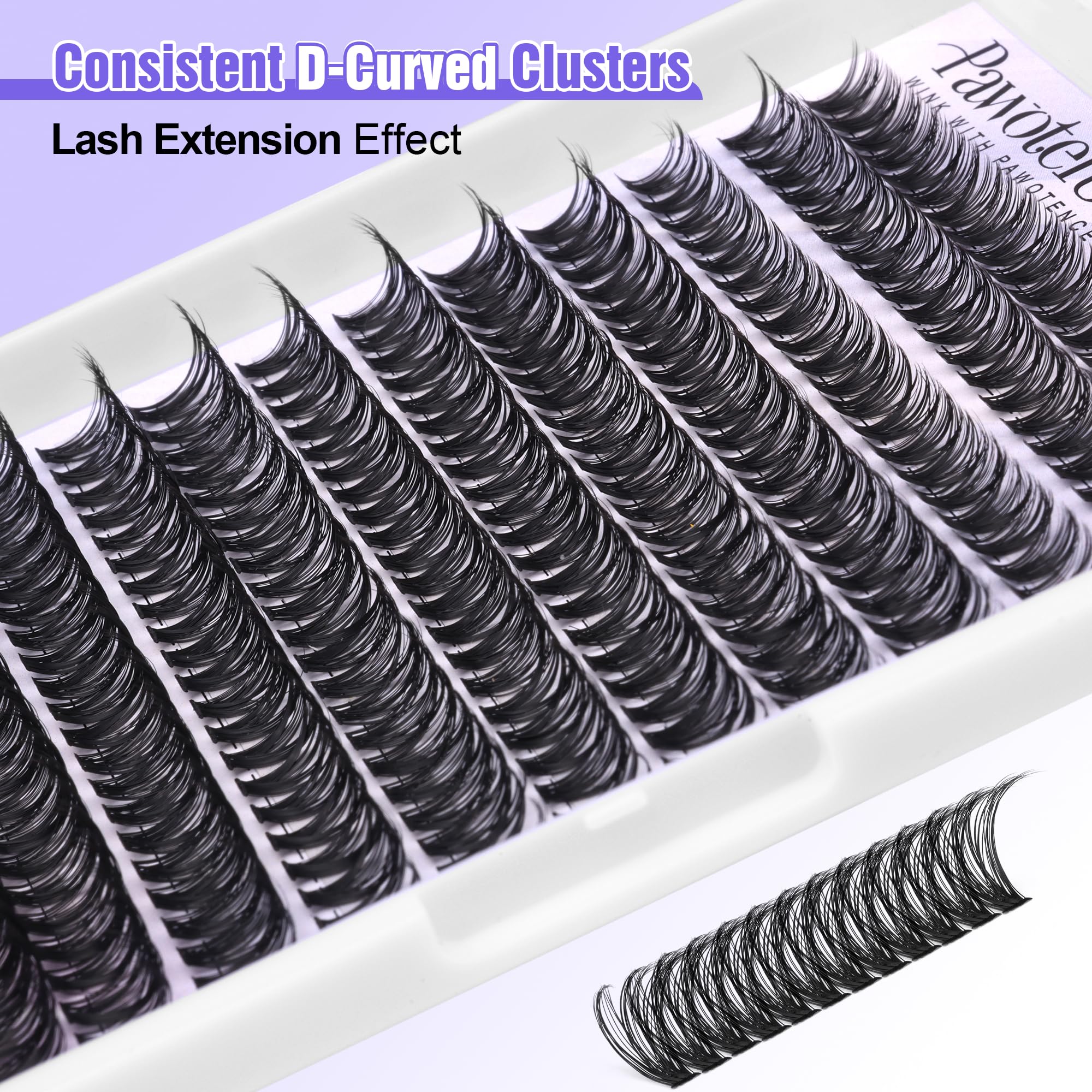 Pawotence lash-seal-brush helps lock clusters for lasting results