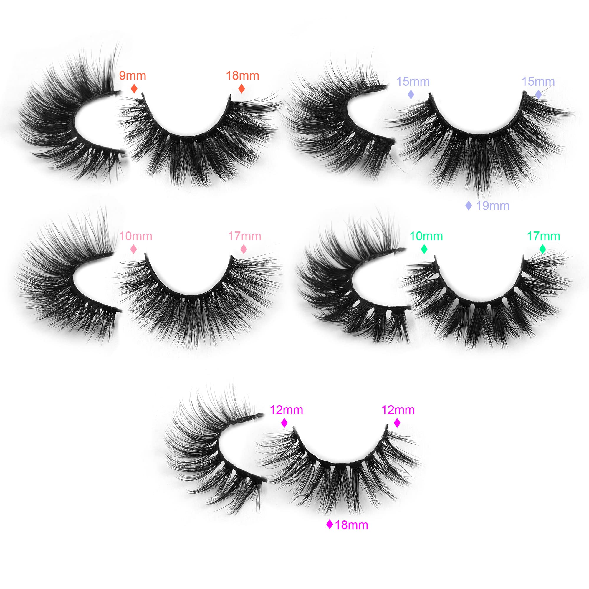 Pawotence portable glitter lash cases keep lashes organized and travel-ready