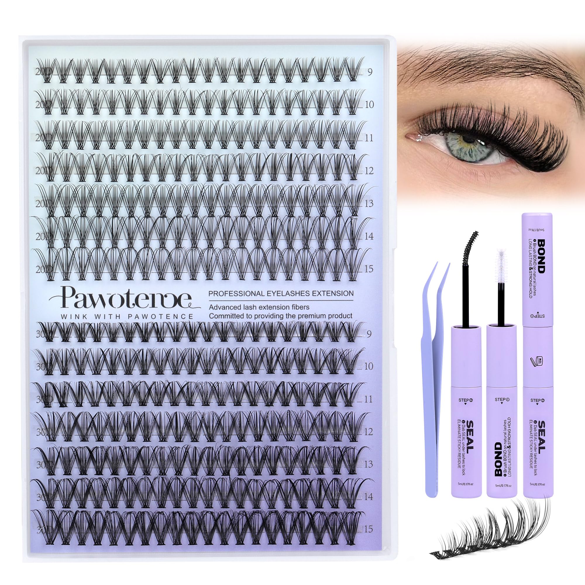 Pawotence professional-grade kit for at-home lash styling with confidence