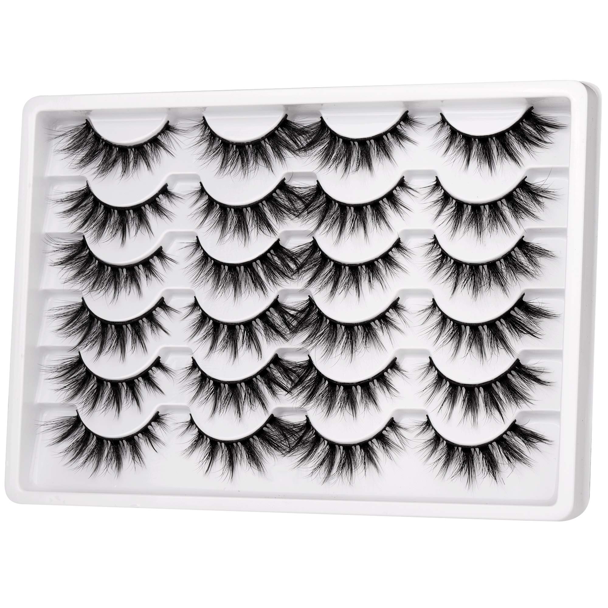 Pawotence reusable vegan faux mink lashes stay soft, lightweight, and easy to remove after use.