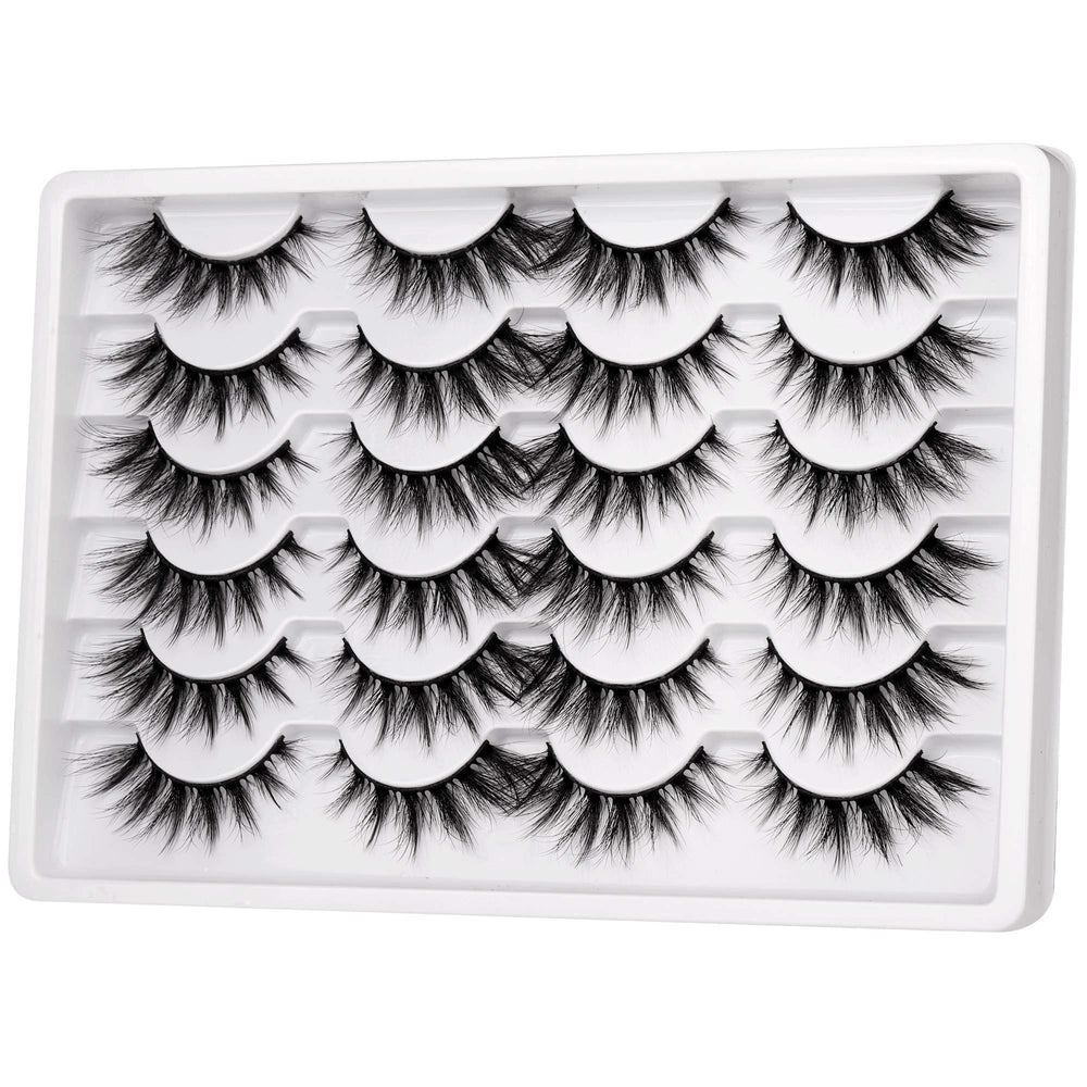 Pawotence reusable vegan faux mink lashes stay soft, lightweight, and easy to remove after use.