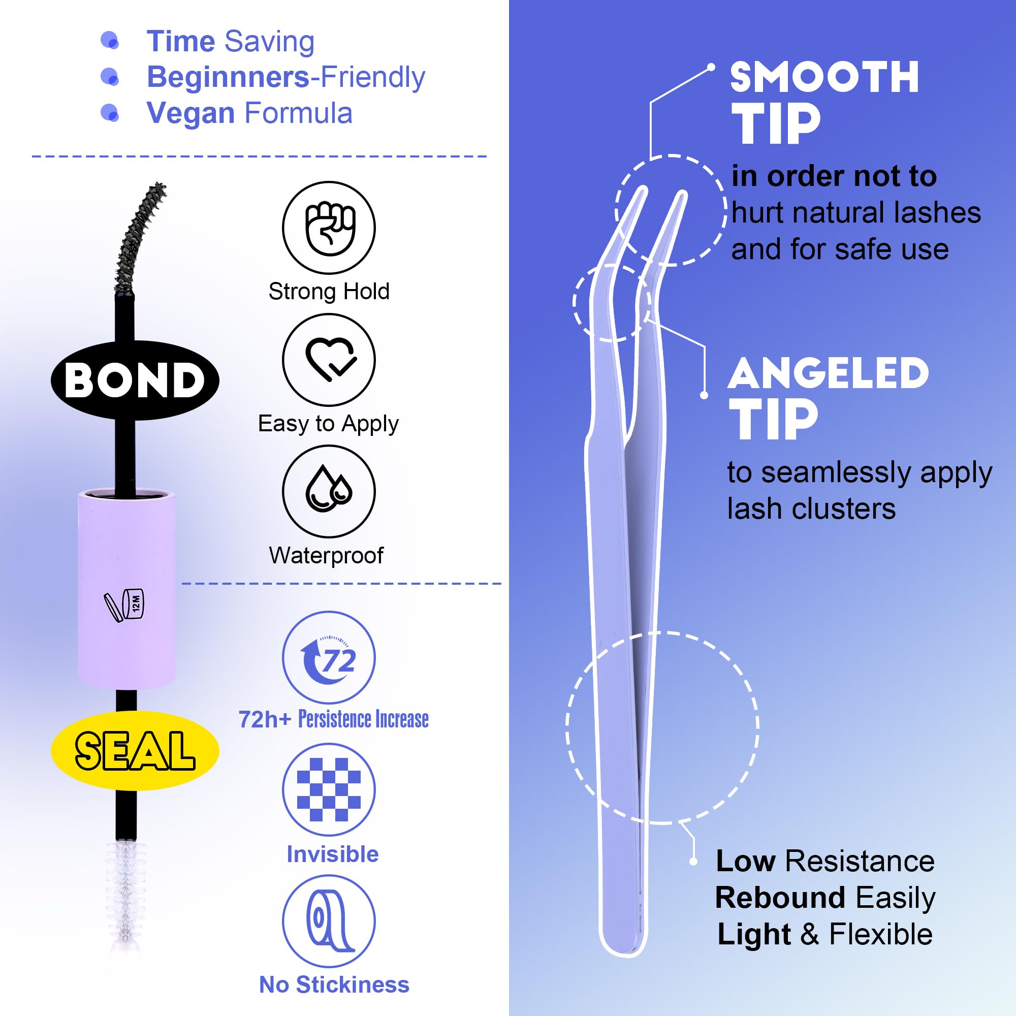 Pawotence varied-length clusters 9-15mm enabling customizable looks