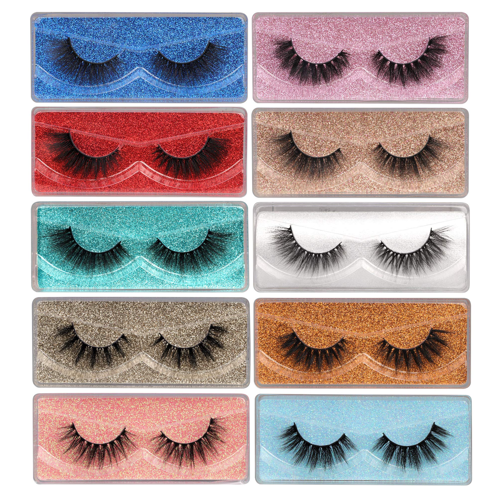 Pawotence wispy-18mm lashes pack offers a soft natural blend for daily wear