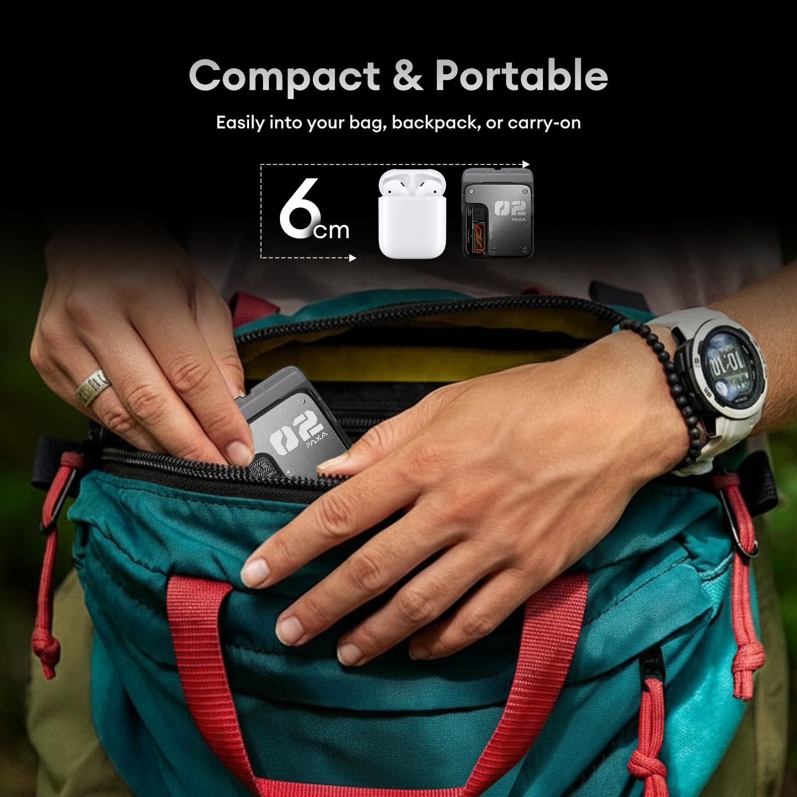 PAXA mini shaver ergonomics with aluminum body for secure, comfortable grip