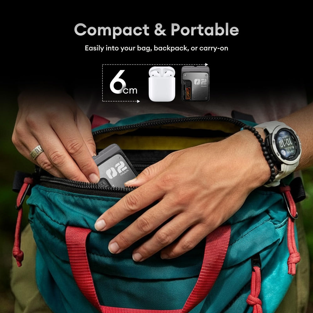 PAXA mini shaver ergonomics with aluminum body for secure, comfortable grip