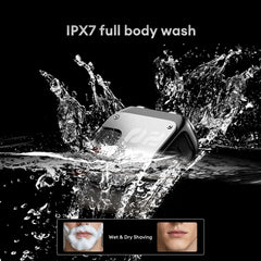 PAXA mini shaver wet-dry IPX7 ready for showering or dry use