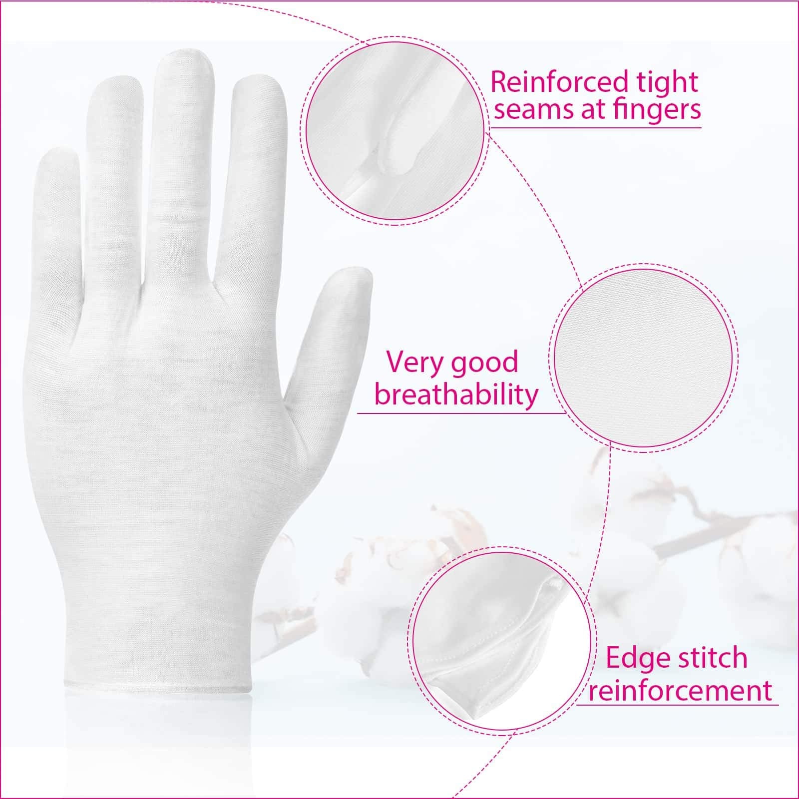 Paxcoo gloves with separately sewn thumb for comfortable fit