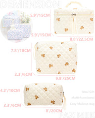 PAZIMIIK mesh pocket inside for brushes and small items organization