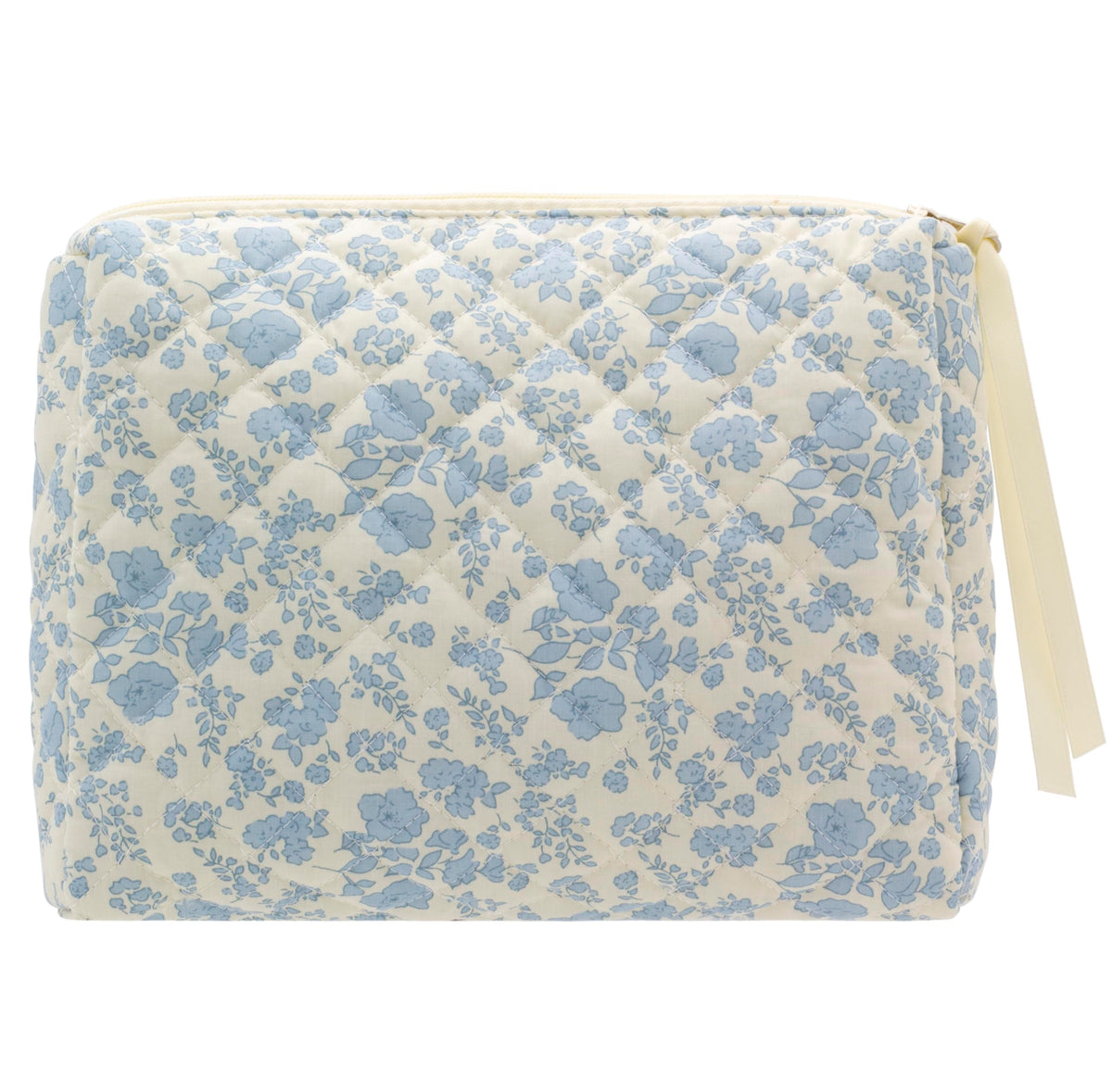 PAZIMIIK quilted makeup bag exterior highlights elegant organization for stylish travel.