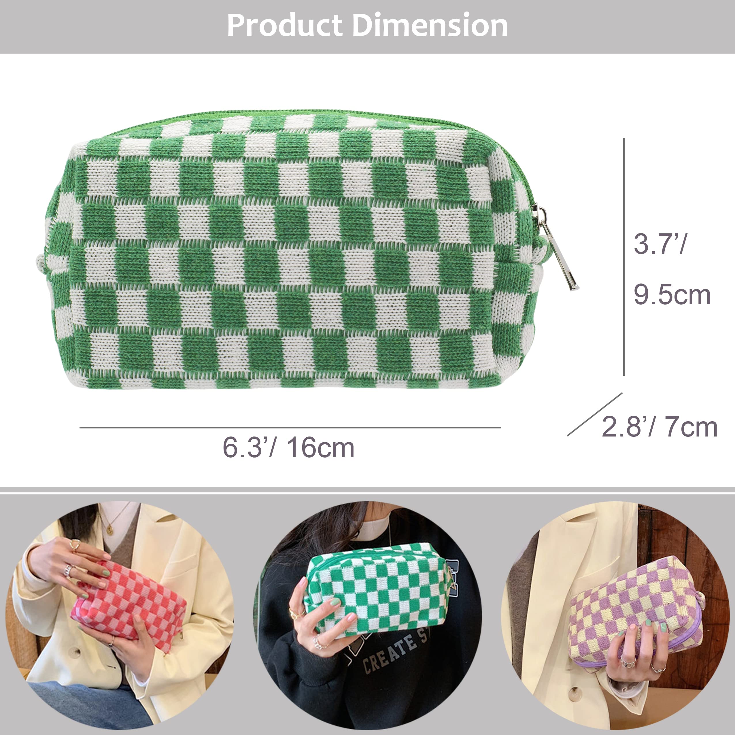 PAZIMIIK cartera de belleza compacta con un compartimento, ordena tus esenciales.