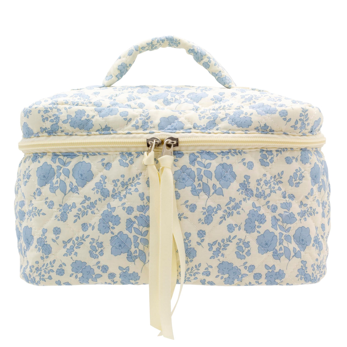 PAZIMIIK cotton makeup bag exterior-quilted for premium daily organization