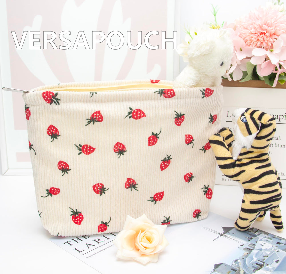 PAZIMIIK interior organization shows multi-pocket layout for cosmetics.