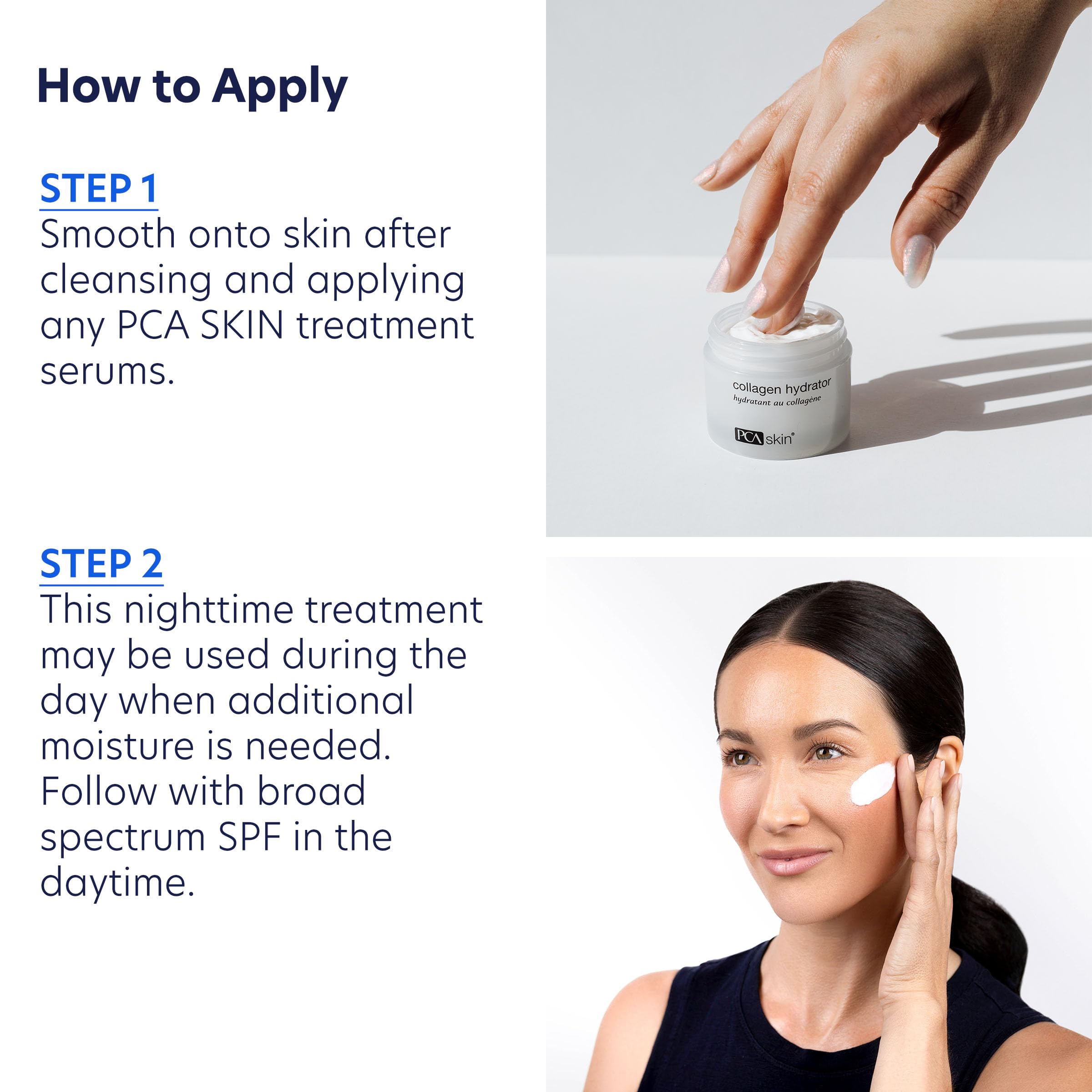 PCA SKIN Collagen Hydrator on mature skin gives a subtle glow.