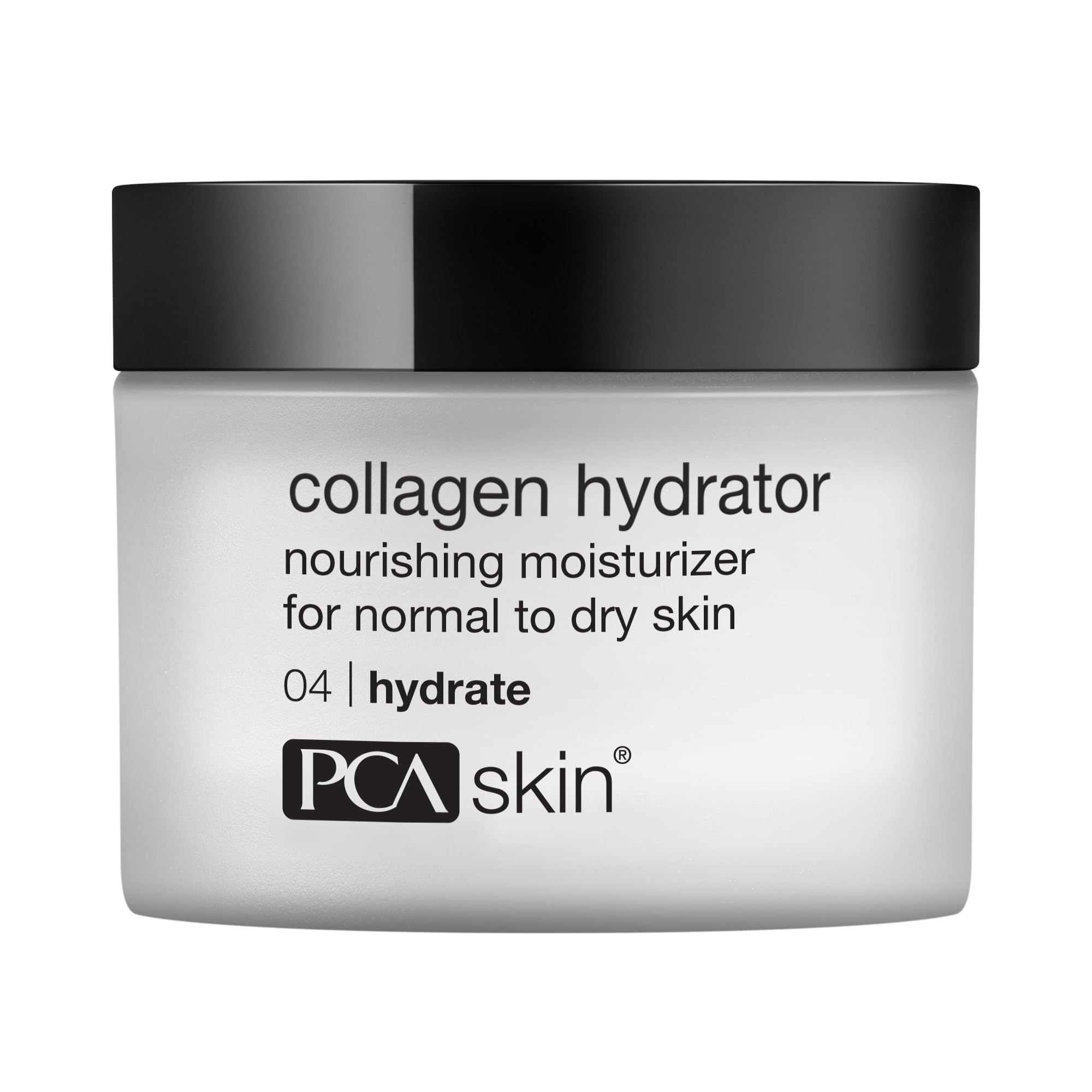PCA SKIN Collagen Hydrator tub close-up showing rich, non-greasy hydration.