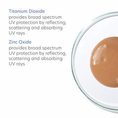 PCA SKIN Sheer Tinted Sunscreen application close-up shows easy blending into skin.