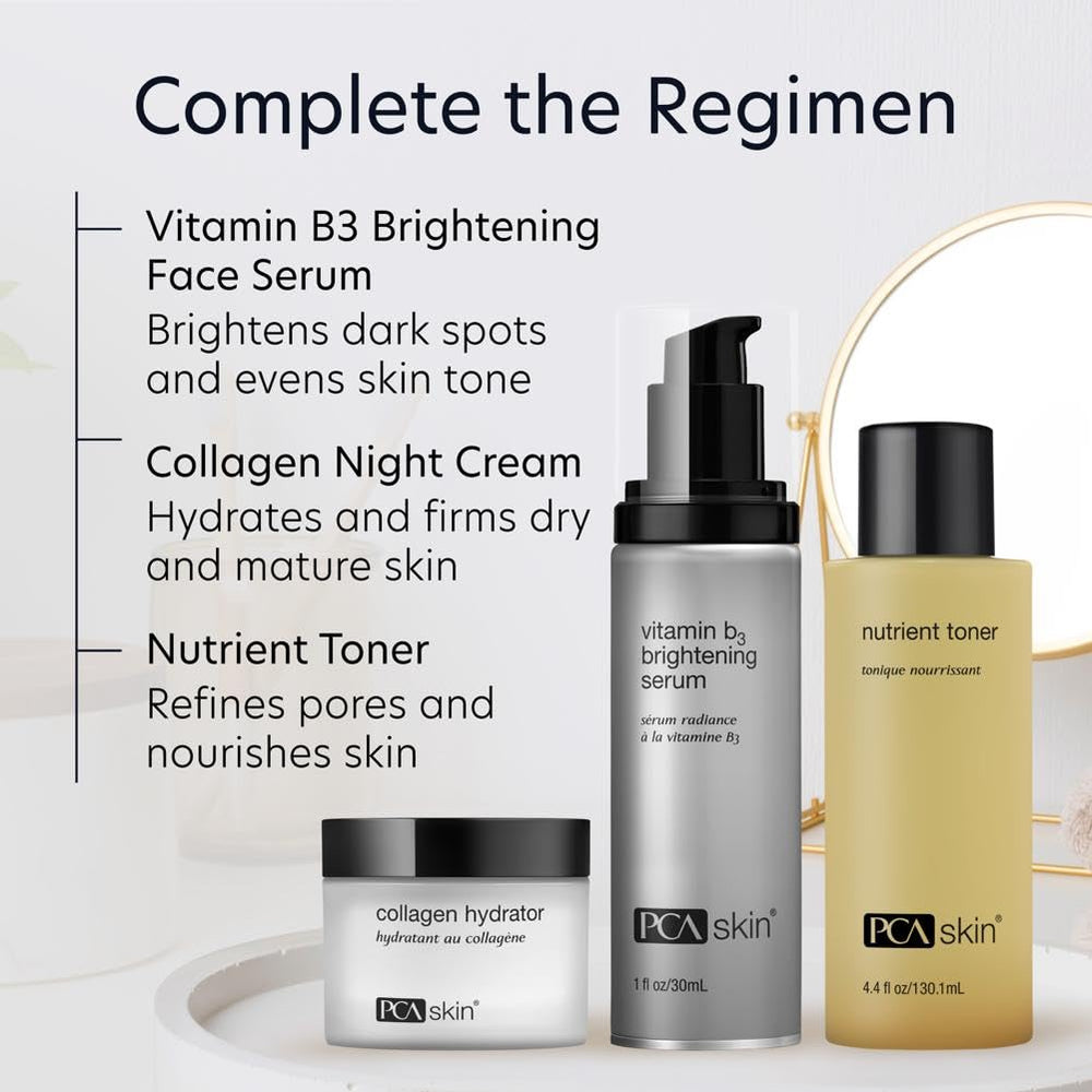 PCA SKIN Vitamin B3 Brightening Serum ofrece tono más uniforme.
