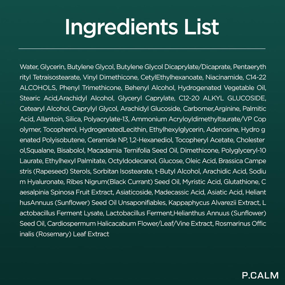 P.CALM Cato Cream routine step image encourages daily skincare ritual