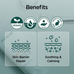 P.CALM Cato Cream being spread on skin shows smooth texture for barrier support