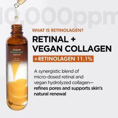 P.CALM Retinolagen Ampoule texture swirl suggesting smoothing and even tone
