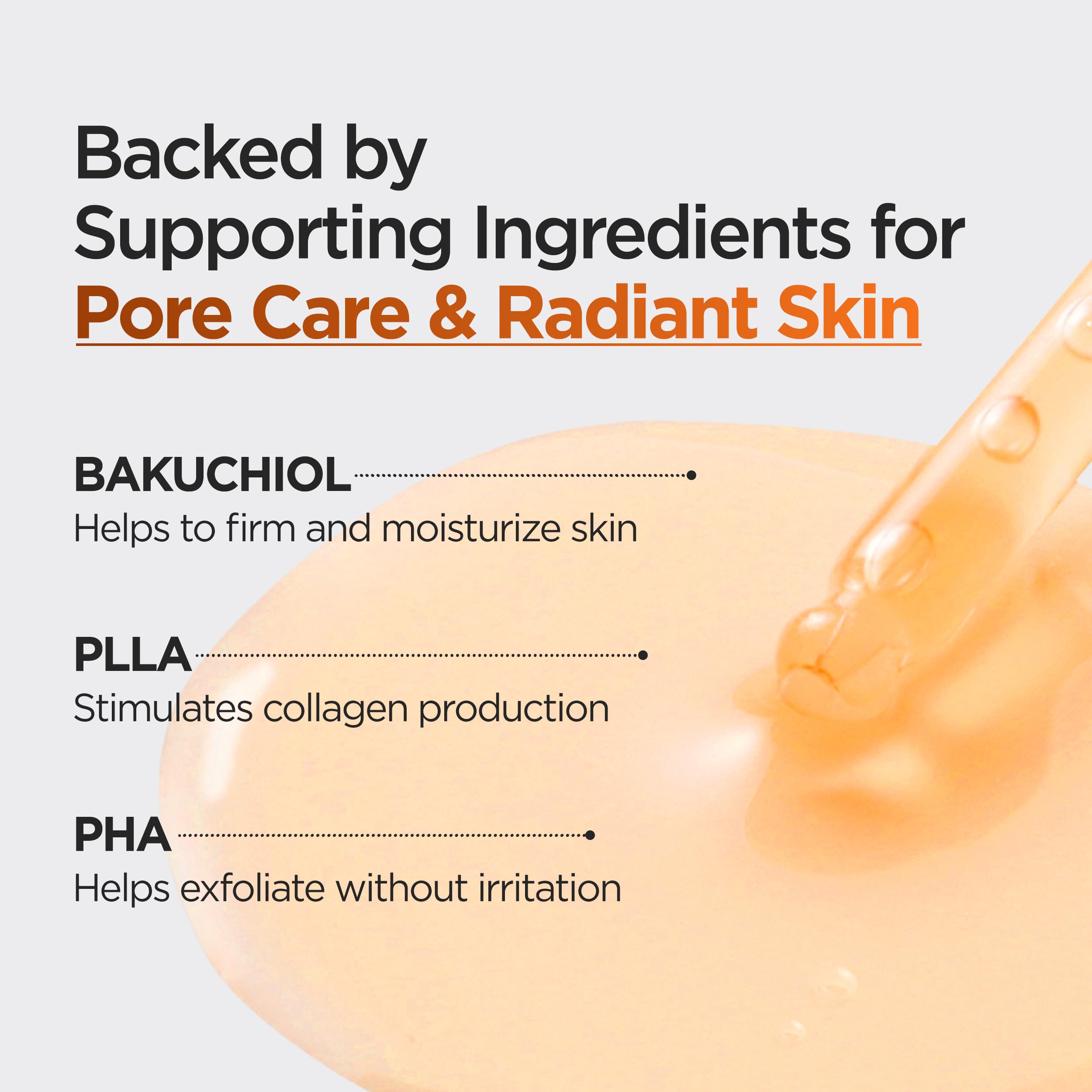 P.CALM Retinolagen Ampoule vegan collagen ingredient highlights elasticity and hydration