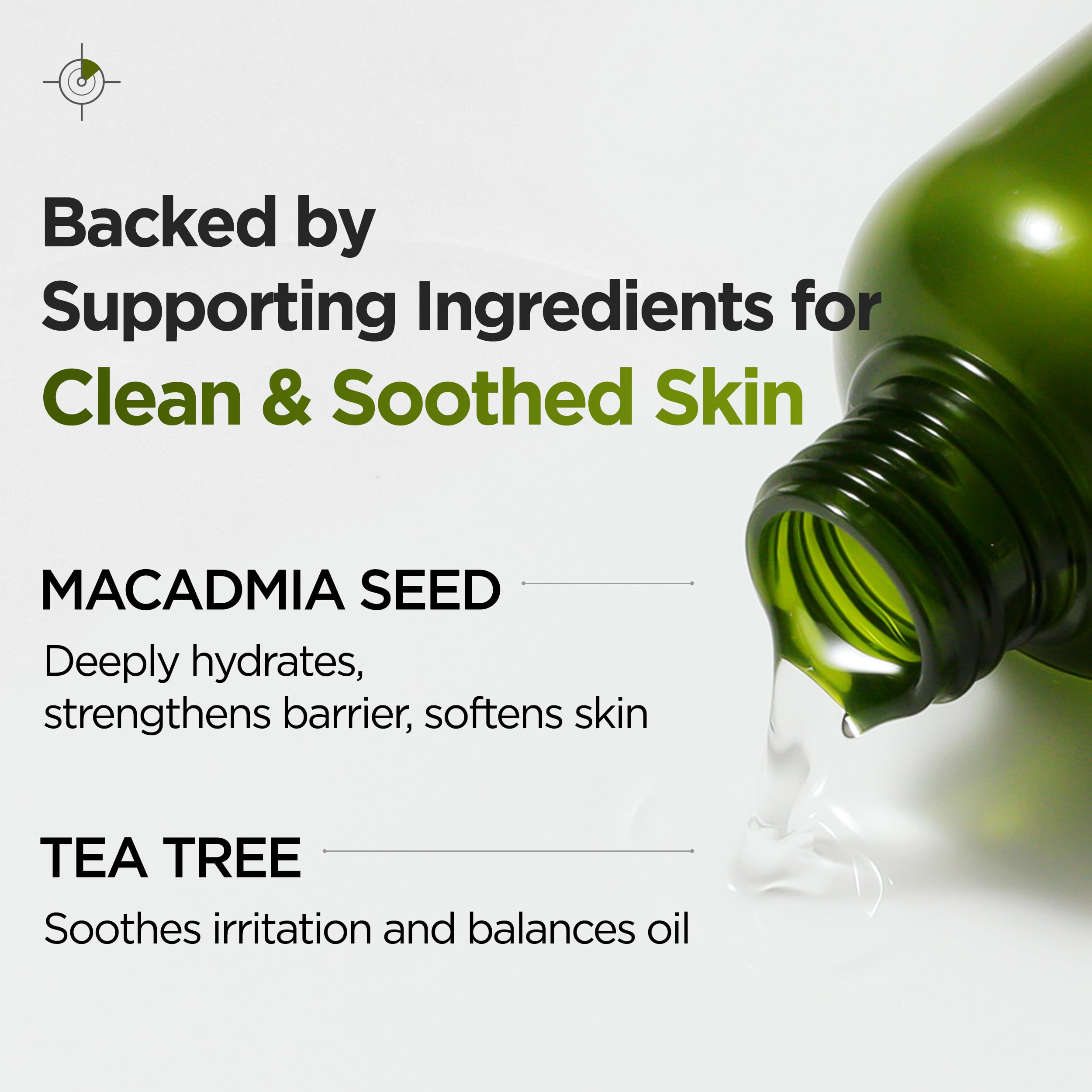 P.CALM Underpore pore-deep-cleanse action targets impurities.