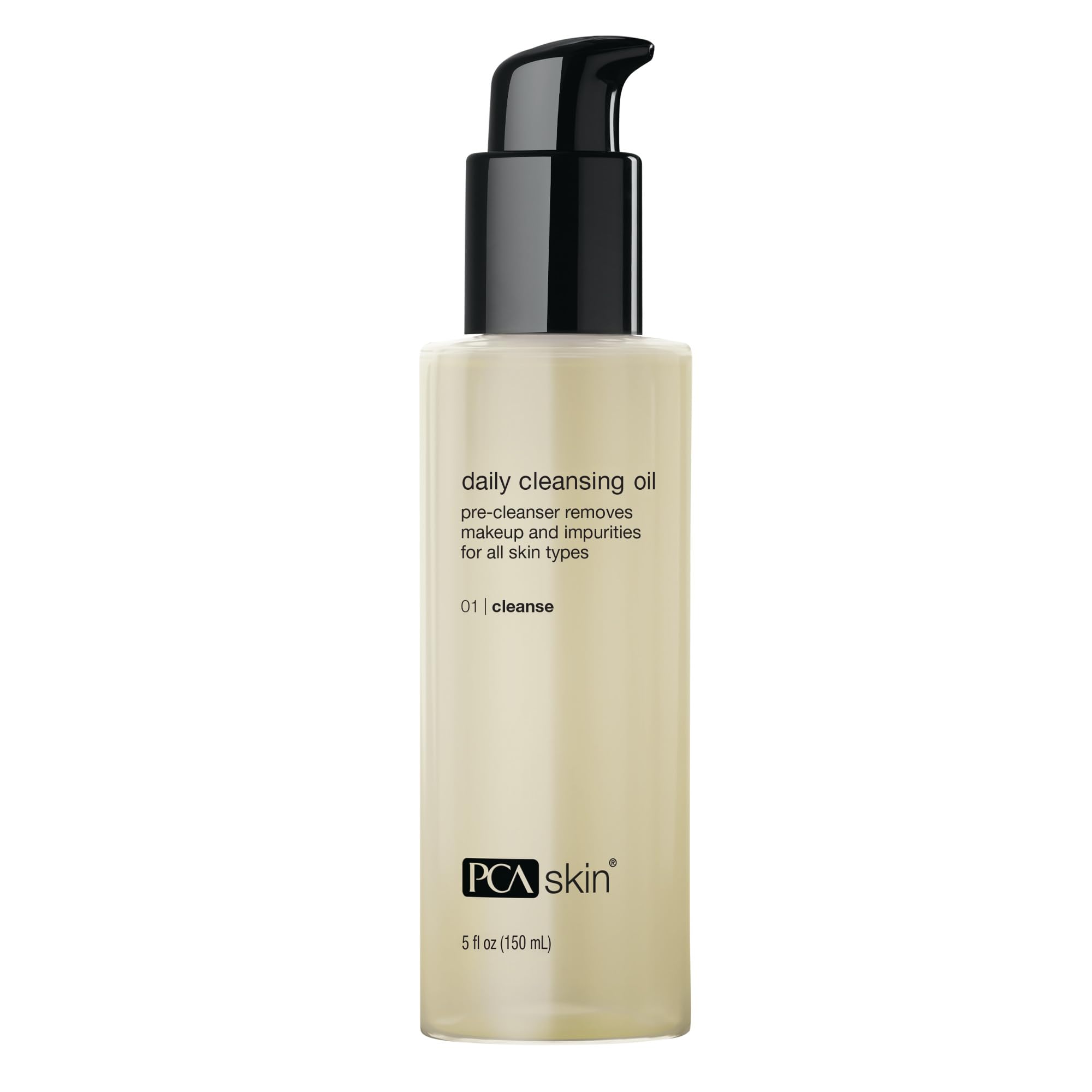 PCA SKIN Daily Cleansing Oil bottle with pump for easy dispensing and gentle cleansing.