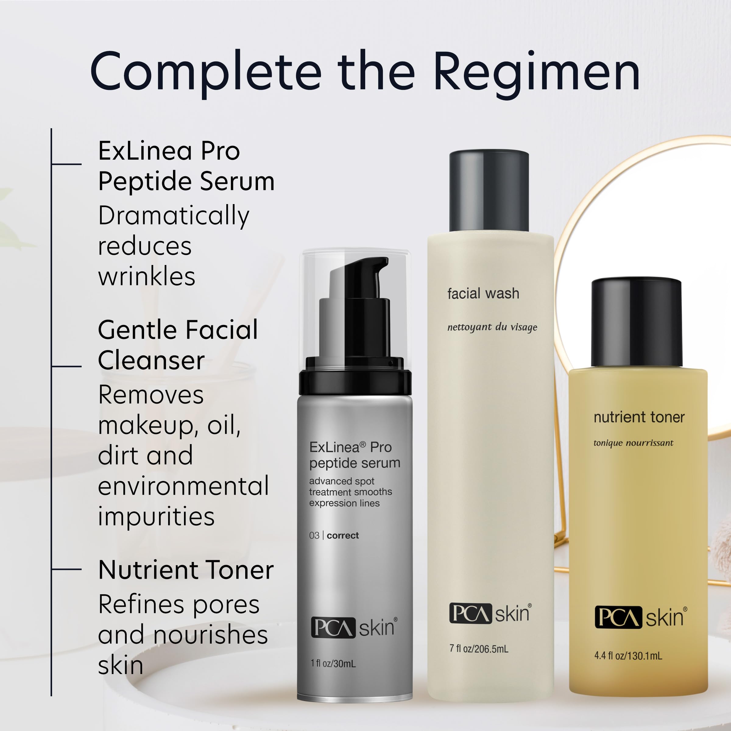 PCA SKIN ExLinea Pro hydrates skin for a supple glow.