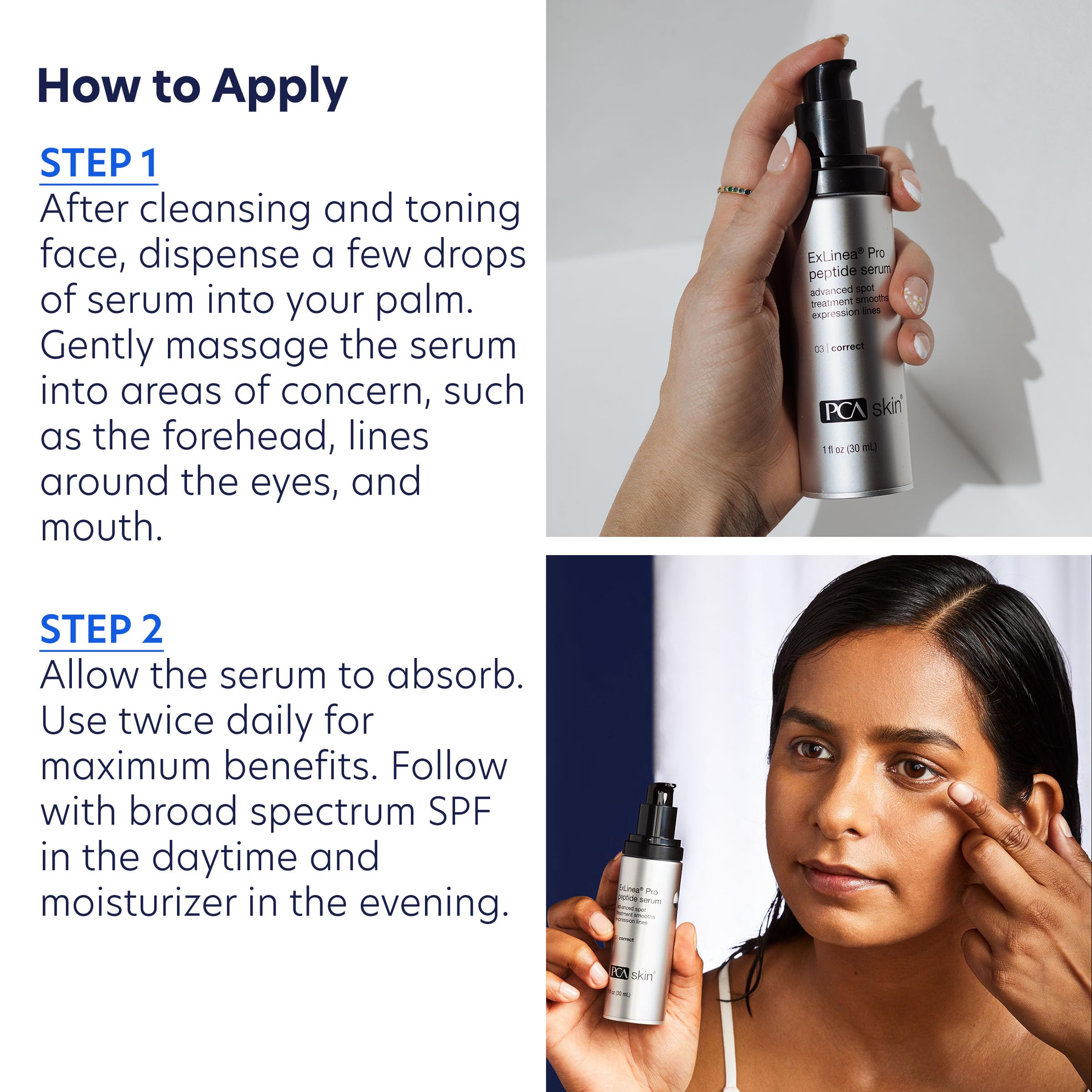 PCA SKIN ExLinea Pro packaging box signals premium anti-aging care.