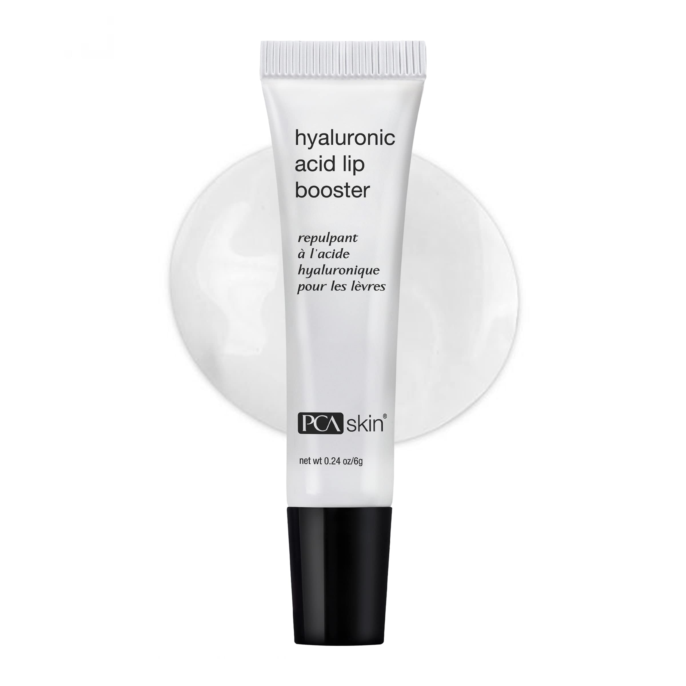 PCA SKIN Lip Plumper Serum application shows instant hydration and soft plump look.