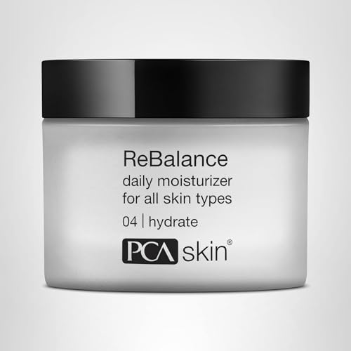 PCA SKIN ReBalance nighttime routine concept with hydrating cream feel.