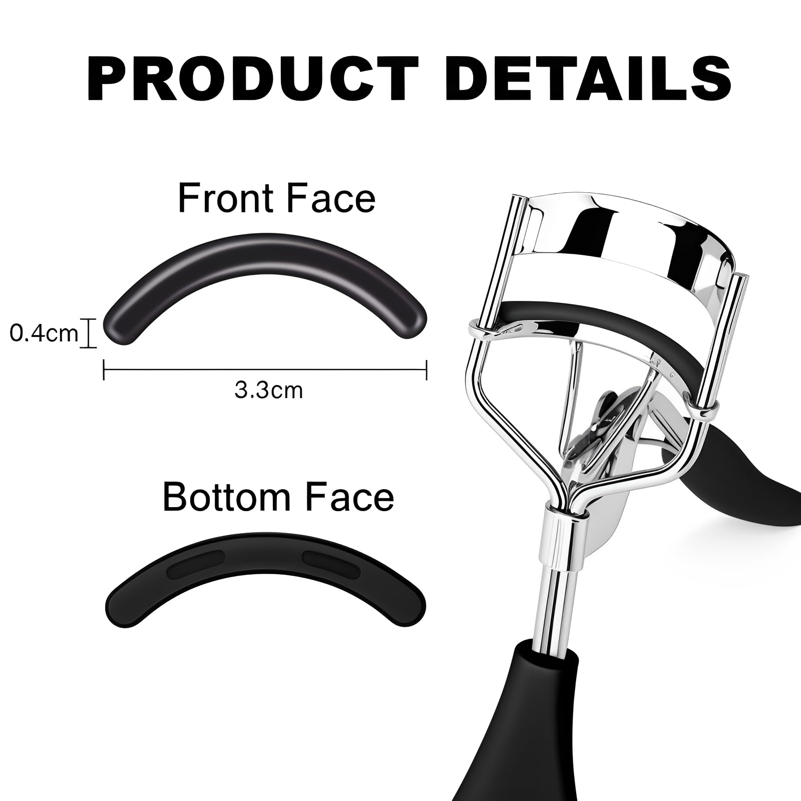 Pdtwq eyelash curler refill installation easy for customizable fit