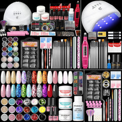 PEACECOLOR beginner acrylic nail kit overview for at-home salon use