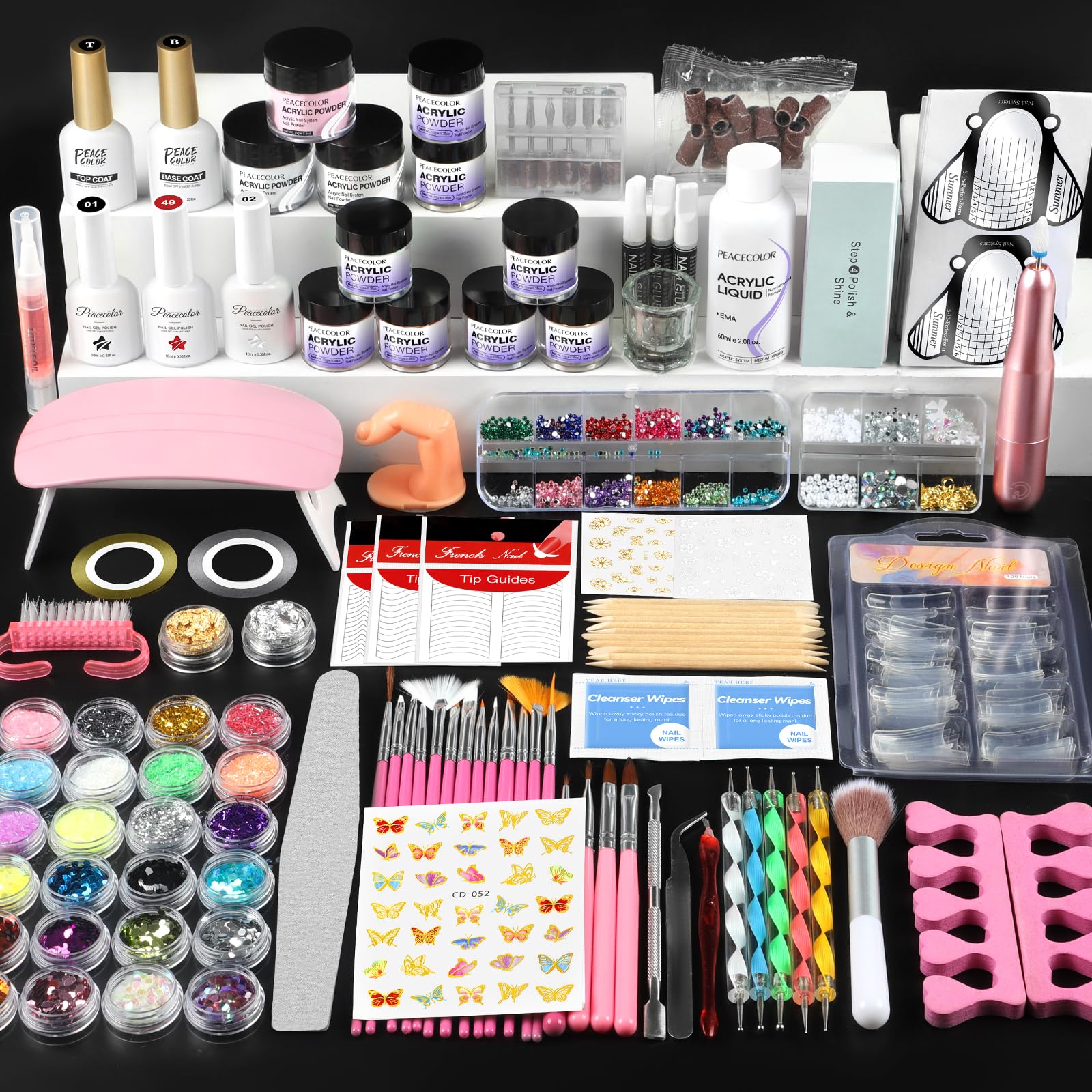 PEACECOLOR gift packaging highlighting a complete DIY salon kit.