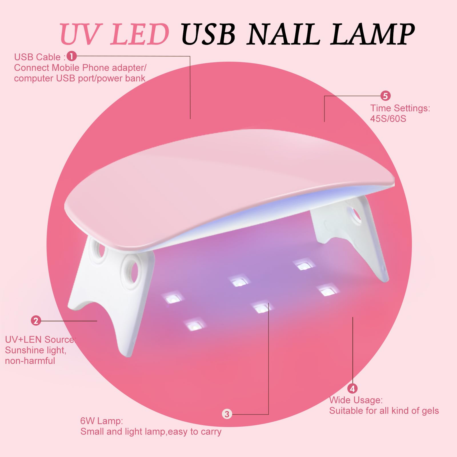PEACECOLOR acrylic nail kit pink powder enables natural-looking extensions