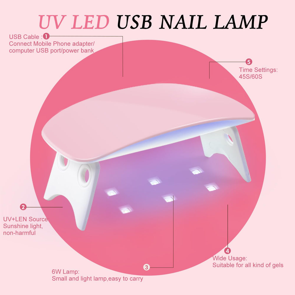 PEACECOLOR acrylic nail kit pink powder enables natural-looking extensions
