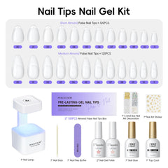 PEACECOLOR almond nail tips short and medium fit diverse fingers