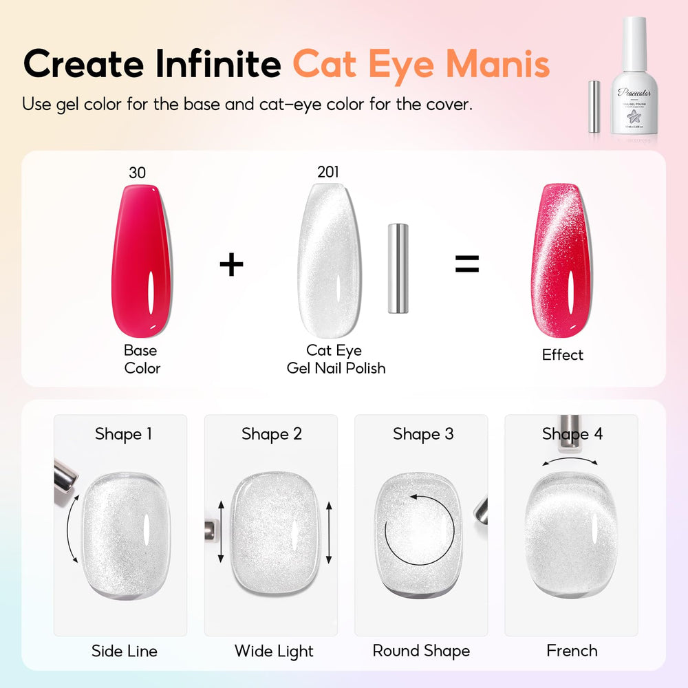 Peacecolor-french-nail-stickers simplify clean salon-style tips