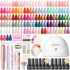 Peacecolor gel nail polish kit with 35 colors for versatile at‑home manicures.