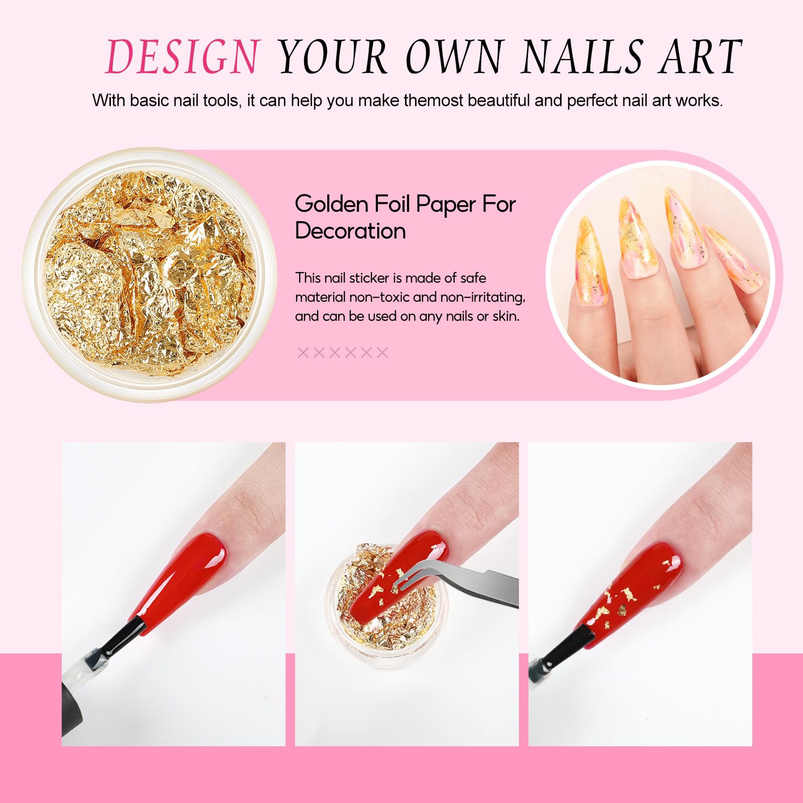 PEACECOLOR rhinestones and decorations for creative nail art embellishments