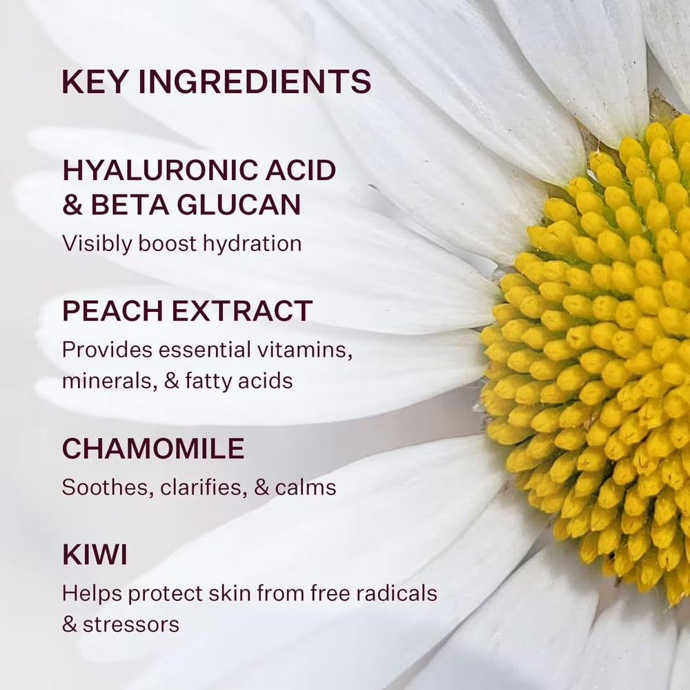 Peach & Lily application last-step routine suggests easy daily hydration.