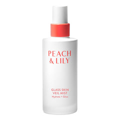 Peach & Lily Glass Skin Veil Mist bottle delivering weightless hydration and glow
